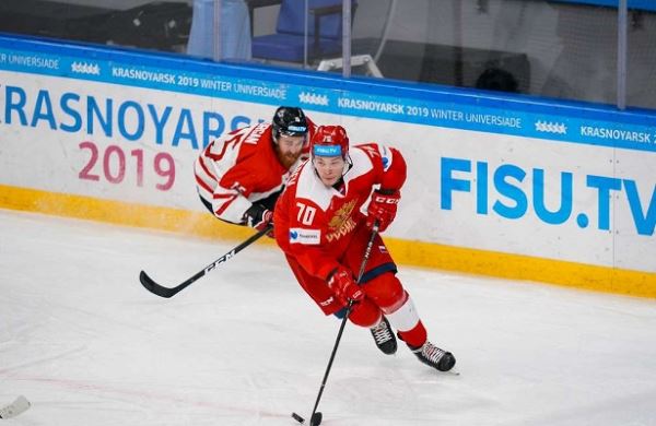 <br />
Российские хоккеисты обыграли сборную Канады и вышли в финал Универсиады<br />
